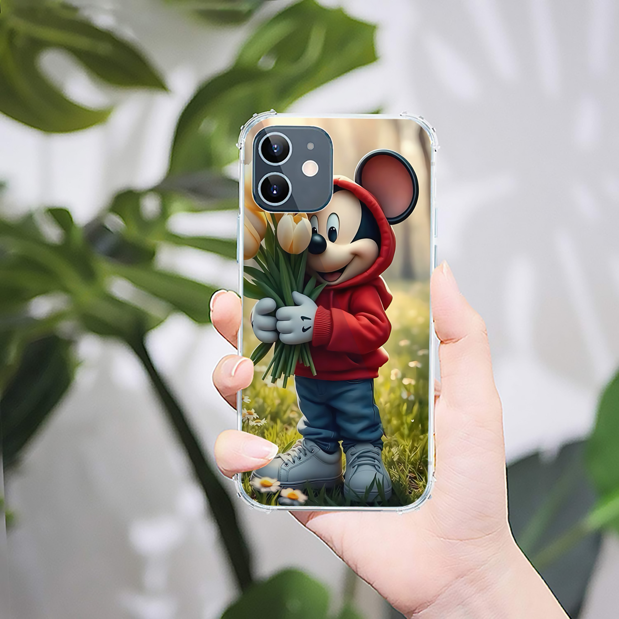 ミッキーマウス Mickey Mouse 【iPhone 12シリーズ対応】透明スマホケース（クリアソフトケース）